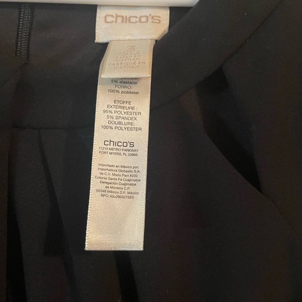 Chico’s black jumpsuit